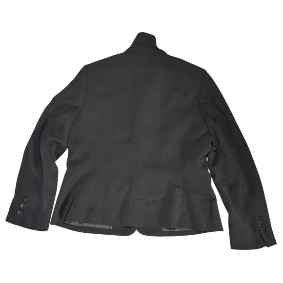 VTG Kasper ASL Womens Blazer Black Size 14 Career Workwear Jacket 100 Polyester - Picture 5 of 9
